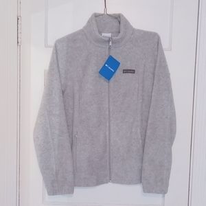 Women's Gray Columbia Zip-up Fleece